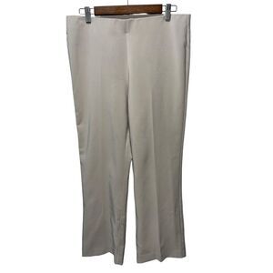Adrianna Papell Women's Beige Straight Leg Trouser Pants Size 10 Formal